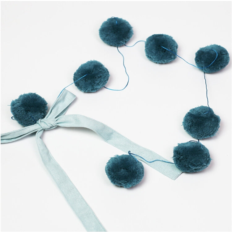 Home Crib Wall With Bow Hair Ball Pendant Hanging Photography Props