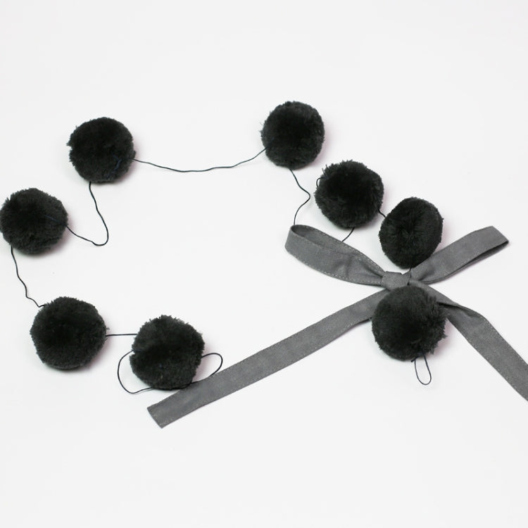 Home Crib Wall With Bow Hair Ball Pendant Hanging Photography Props