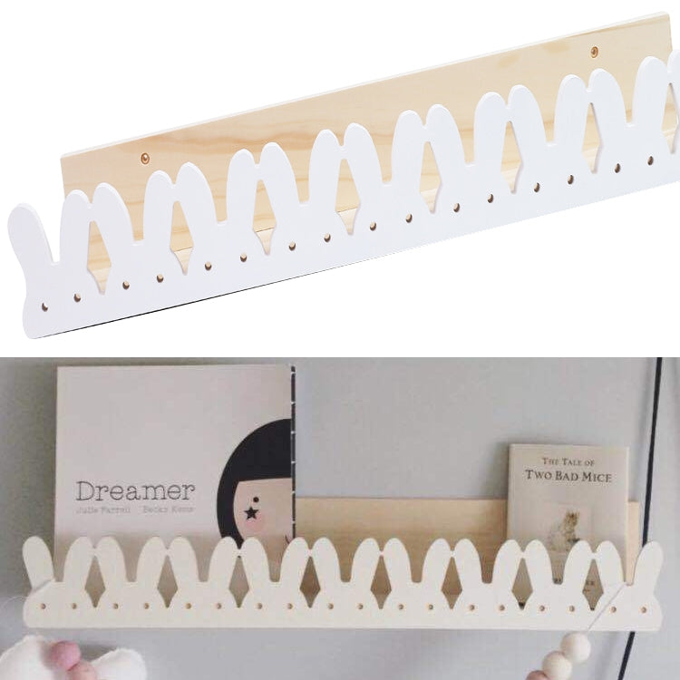 Rabbit Shape Solid Wood Bookshelf Shelf Partition Children Room Children Clothing Store Wall Decoration