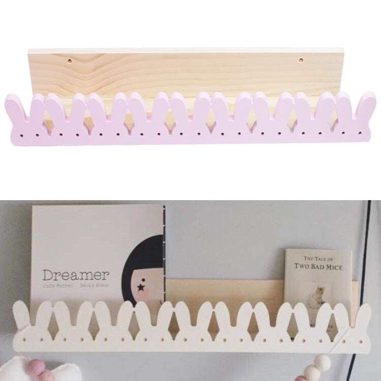 Rabbit Shape Solid Wood Bookshelf Shelf Partition Children Room Children Clothing Store Wall Decoration