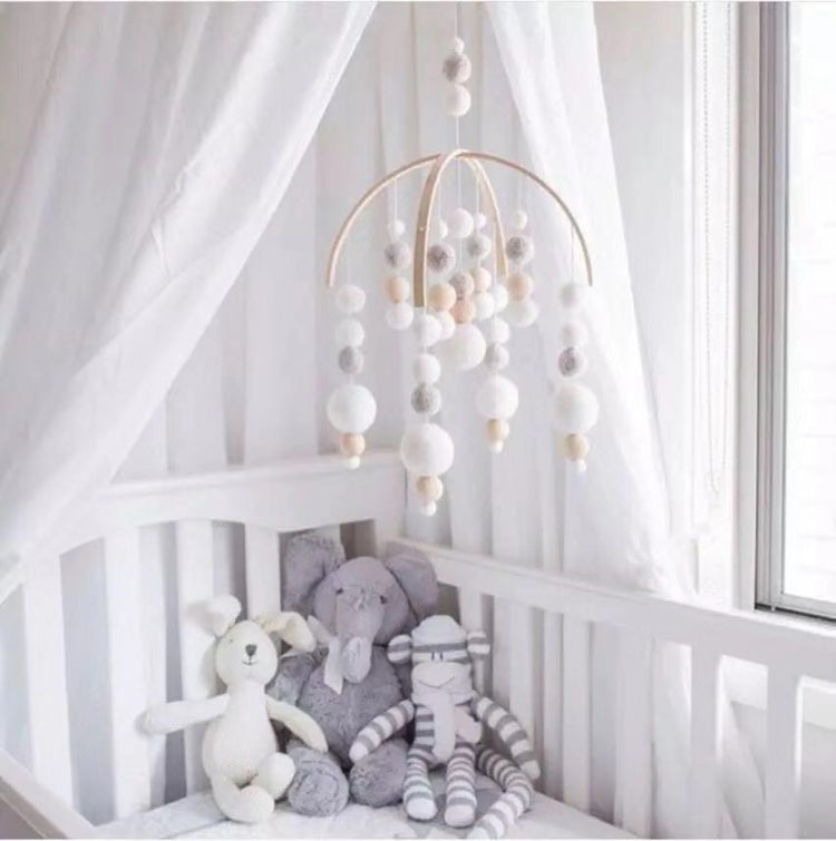 Ball Wind Chime Bed Bell Crib With Children Room Decoration Props Fun Toys, Size: 38x100cm