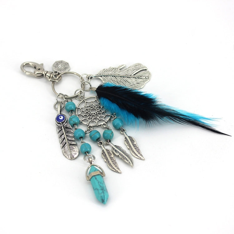 Creative Hollow Feather Car Bag Keychain Small Ornaments Pendant