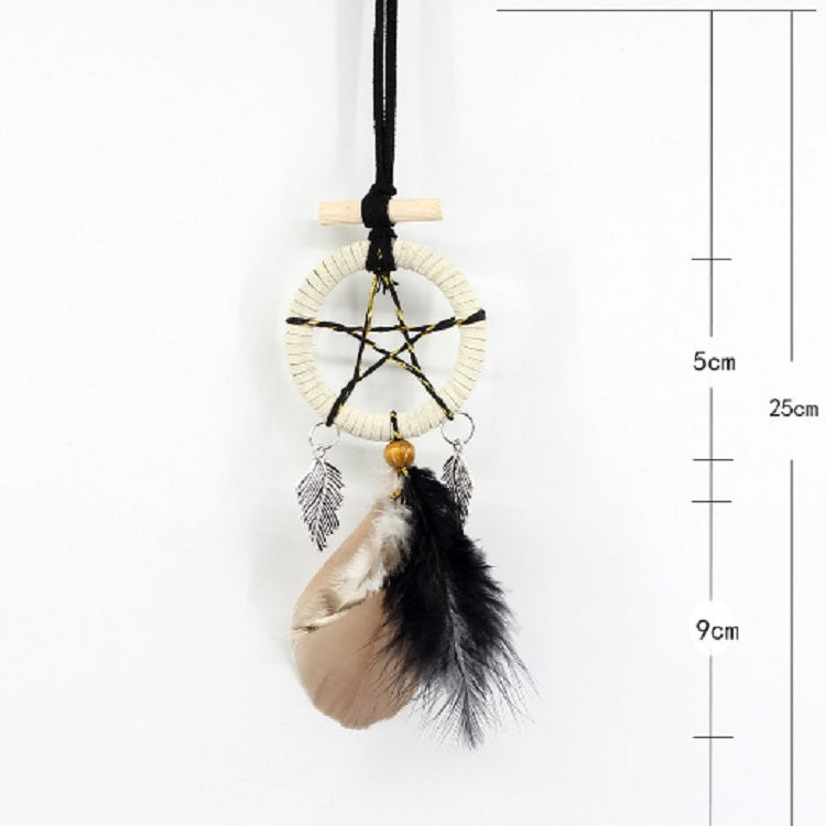 Original Five-pointed Star Feather Dream Catcher