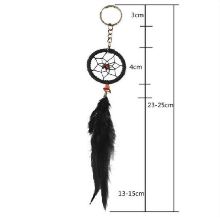 Feather Dreamcatcher Charm Keychain Car Pendant