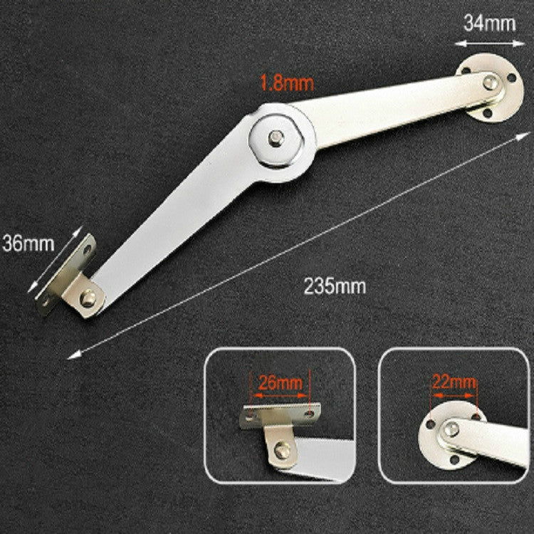 Two-folded Strut Folding Lever Door Support Furniture Connector, Specification:9 Inchs Lever
