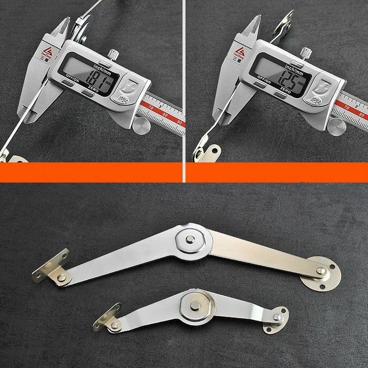 Two-folded Strut Folding Lever Door Support Furniture Connector, Specification:9 Inchs Lever