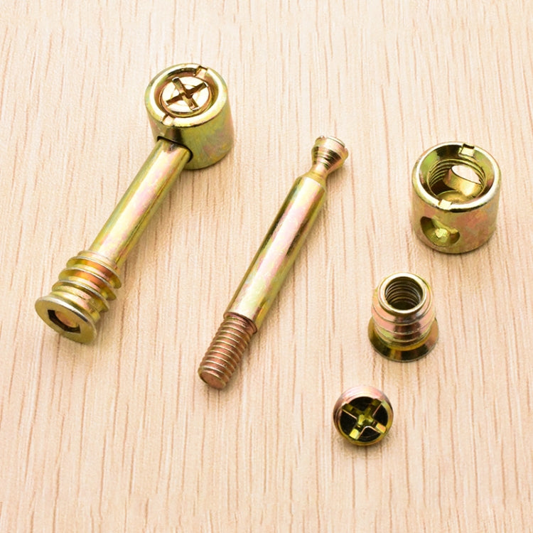 10 PCS Thicken Four-in-one Screw Nut Assembly Wardrobe Bed Hardware Accessories