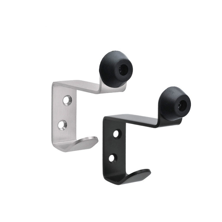 Stainless Steel Rubber Hook, Specification: Door Top Rack with Hook (Brushed)
