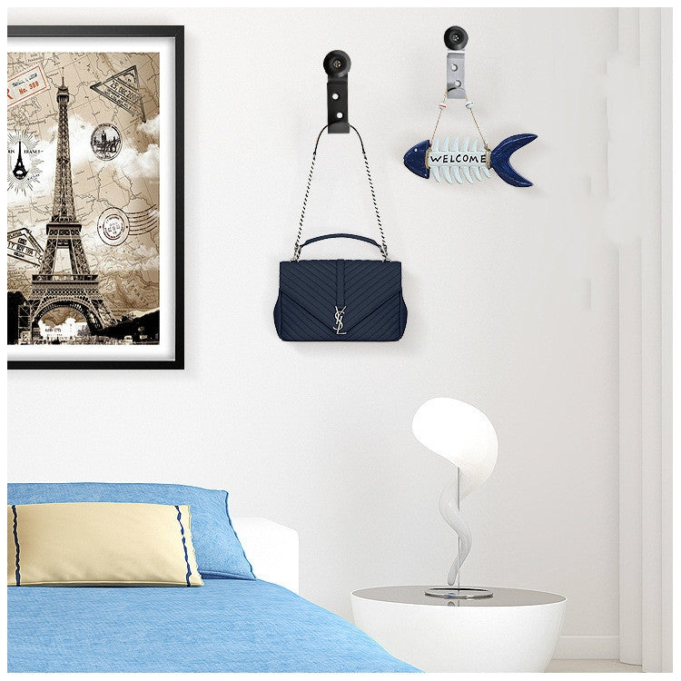 Stainless Steel Rubber Hook, Specification: Door Top Rack with Hook (Brushed)