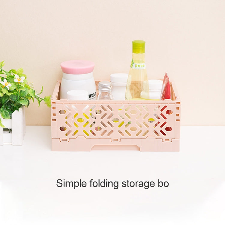 10 PCS Foldable Desktop Debris Storage Box Basket(Green)