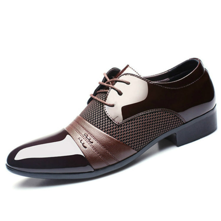 Flat Shoes Breathable Men Business Dress Shoes, Size:38