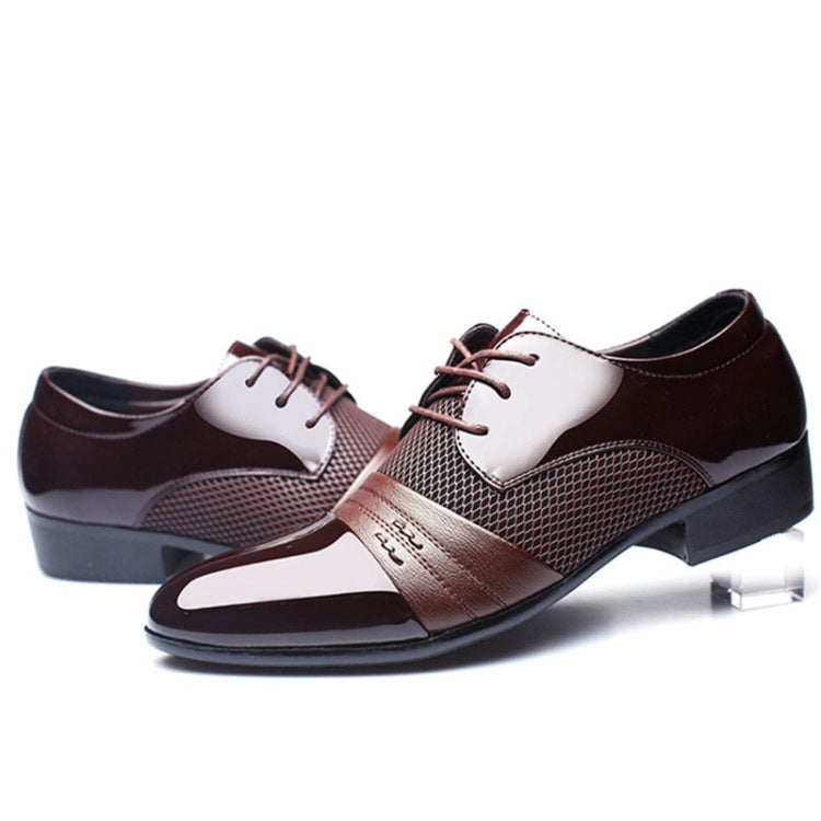 Flat Shoes Breathable Men Business Dress Shoes, Size:39
