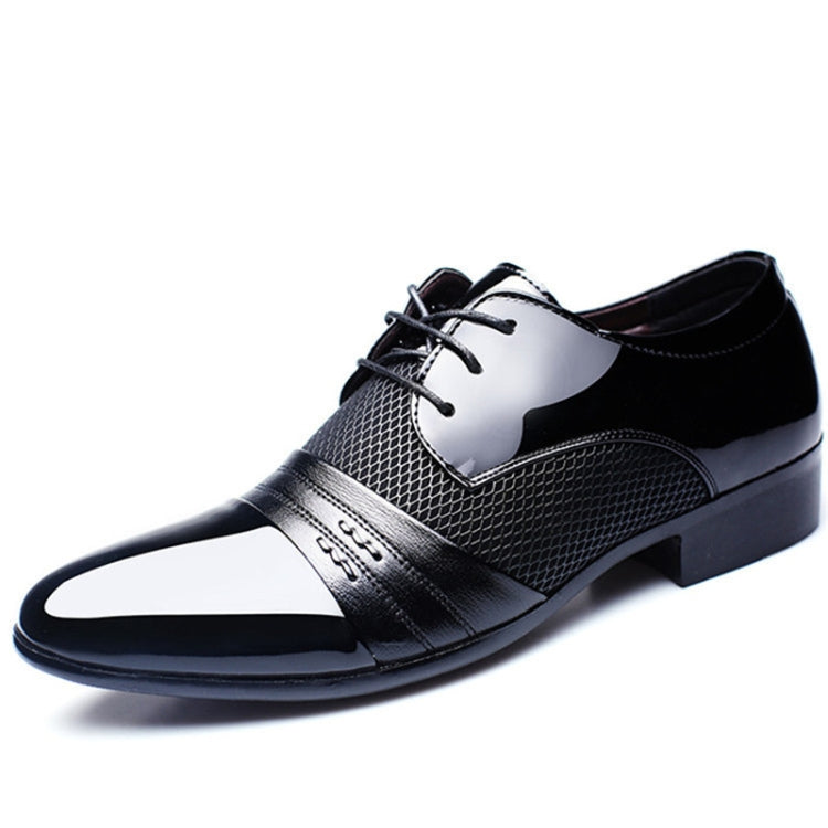 Flat Shoes Breathable Men Business Dress Shoes, Size:47