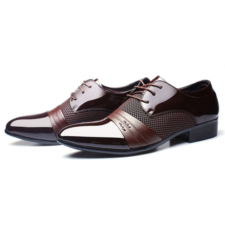 Flat Shoes Breathable Men Business Dress Shoes, Size:47