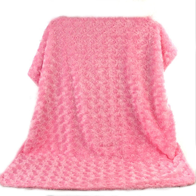 76*102cm Double Faced Rosette Blanket