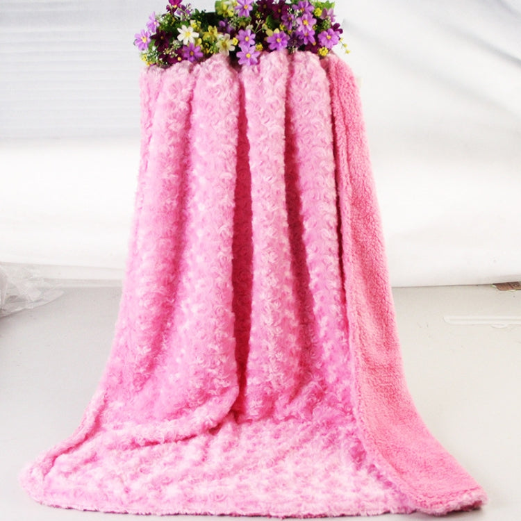 76*102cm Double Faced Rosette Blanket