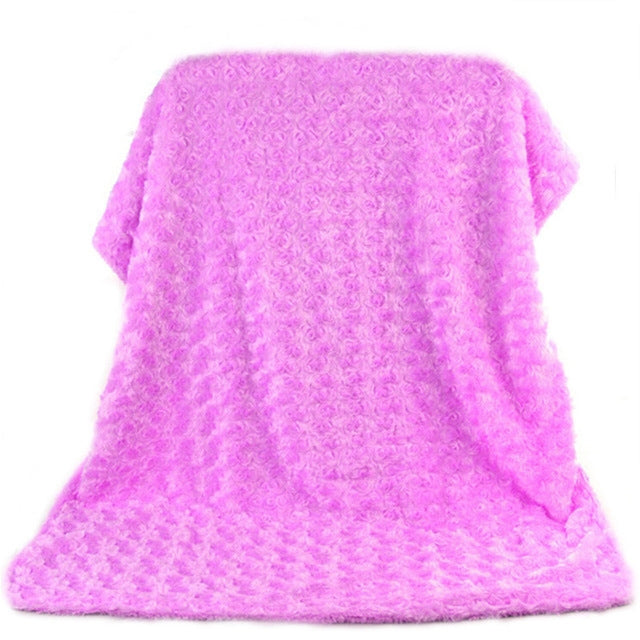 76*102cm Double Faced Rosette Blanket