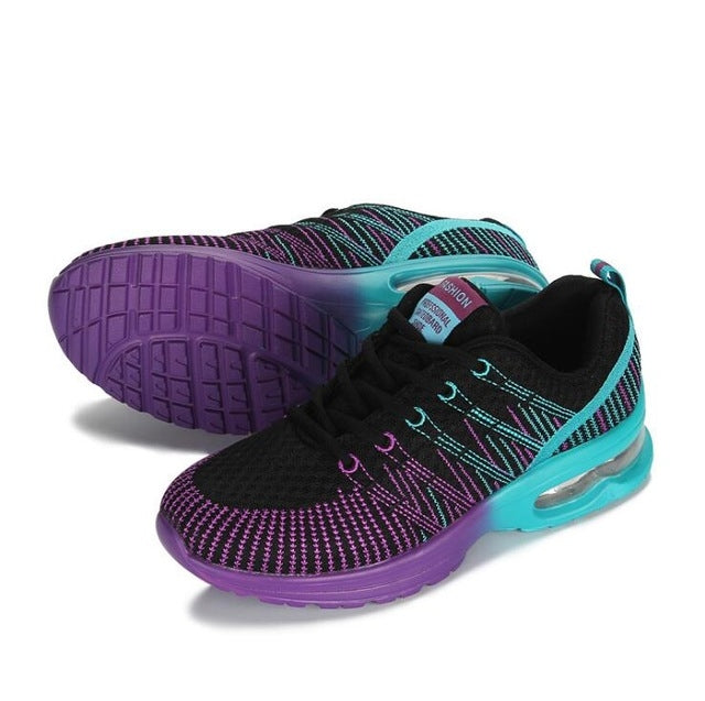 Casual Mesh Women Sneakers Breathable Half-cushion Running Shoes, Shoe size:36