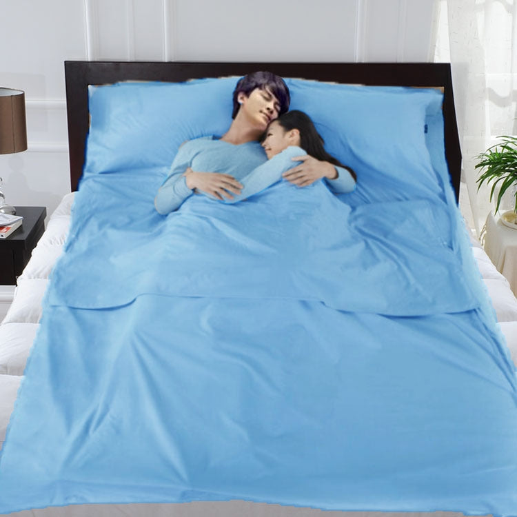Portable Hotel Solid Color Envelope Dirty Sleeping Bag Linerï¼ŒRandom Color, Specifications (length * width): 210x200cm