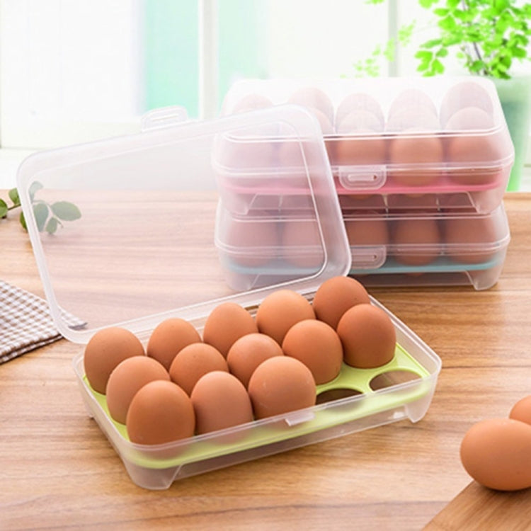 15 grids Egg Refrigerator Fresh Box Eggs Holder
