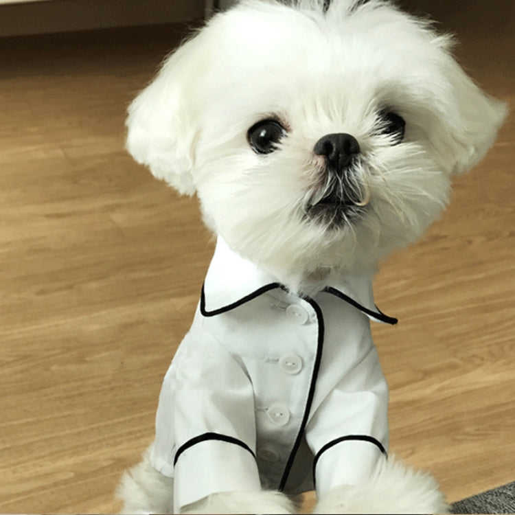 Dog Clothes Pet Pajamas Dog simulation Silk Pajamas, Size:S