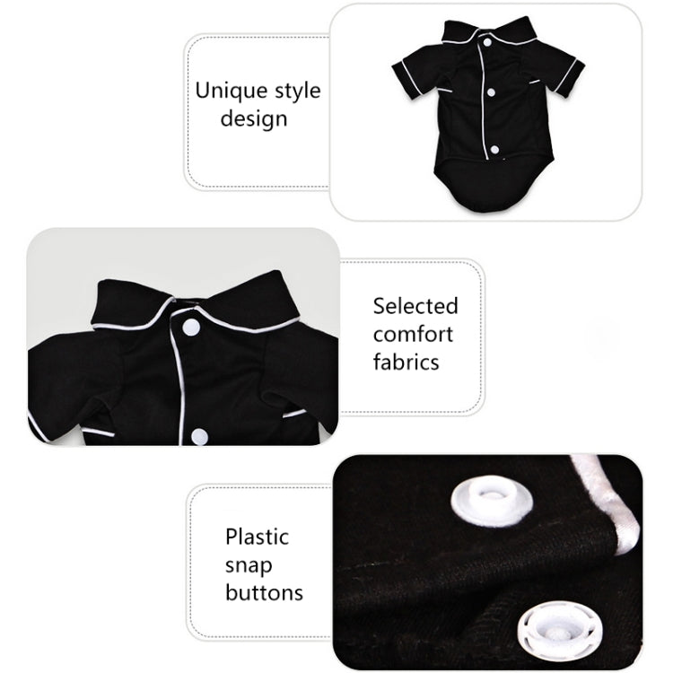 Dog Clothes Pet Pajamas Dog simulation Silk Pajamas, Size:M