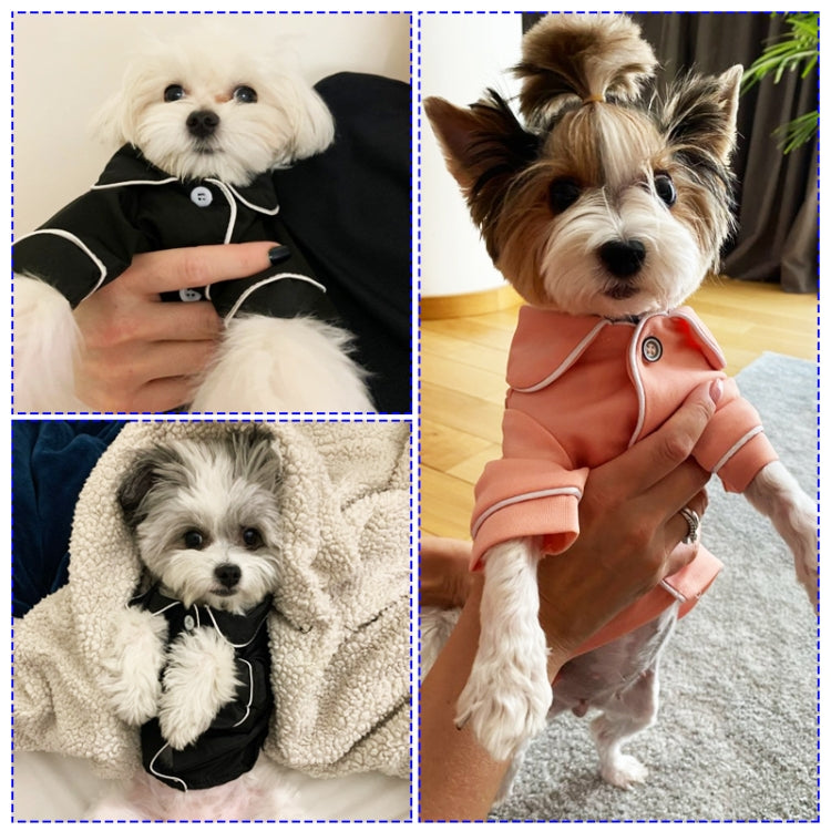 Dog Clothes Pet Pajamas Dog simulation Silk Pajamas, Size:M