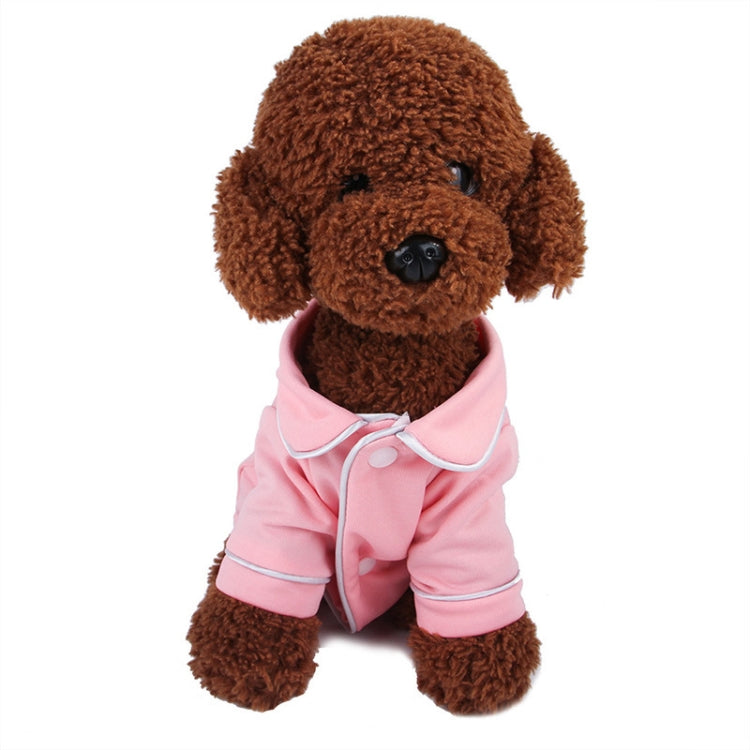 Dog Clothes Pet Pajamas Dog simulation Silk Pajamas, Size:L