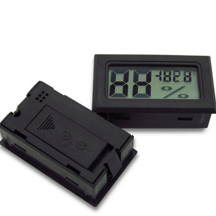 2 PCS LCD Display ABS Material Refrigerator Embedded Electronic Digital Display Temperature and Humidity Meter Random Color Delivery
