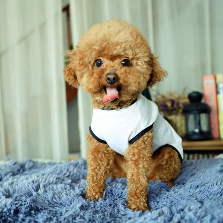 Pet Clothes Dog Love Pattern Vest Dog Clothes, Size:S