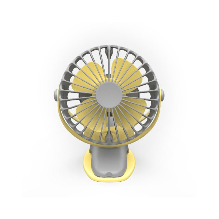 360 Degree -Round Rotation Mini Cooling Air Fan 4 Speed Adjustable Portable USB Rechargeable Desktop Clip Fan