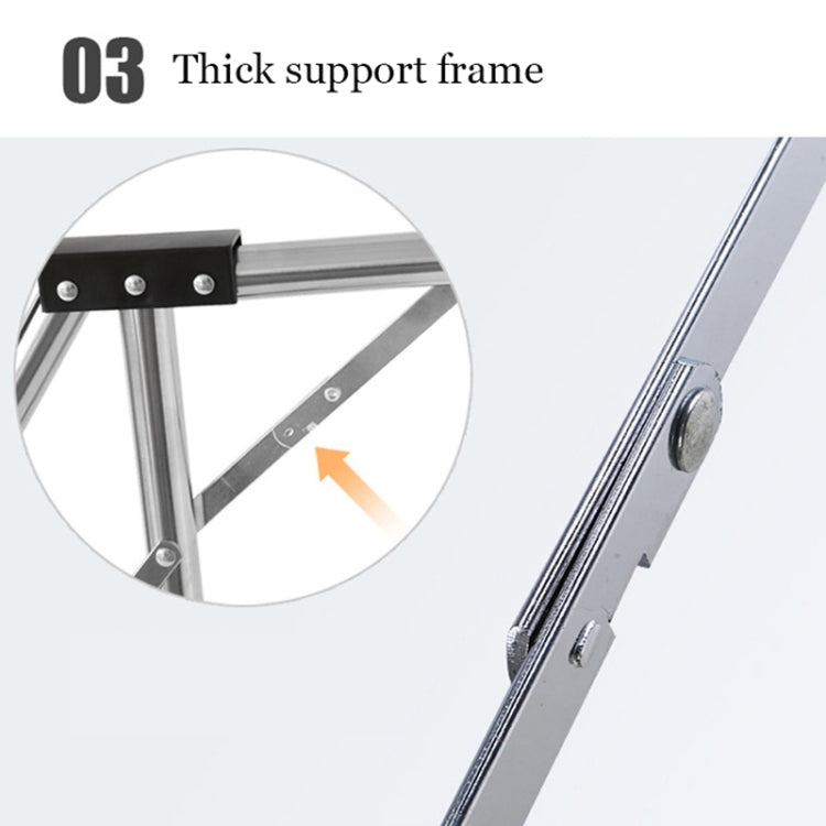 Stainless Steel Folding Drying Racks Floor-standing Balcony Clothes Racks Portable Indoor T-hangers Holder, Size:165cm