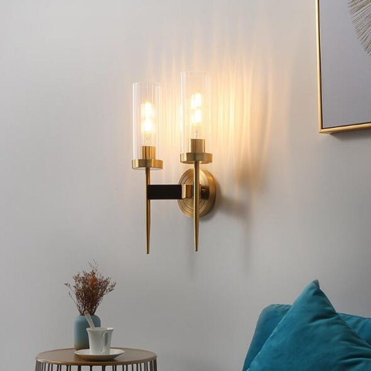 Modern Creative Simple Bedroom Lamp Living Room Aisle TV Background Lighting Wall Lamp, Model:1299-2W