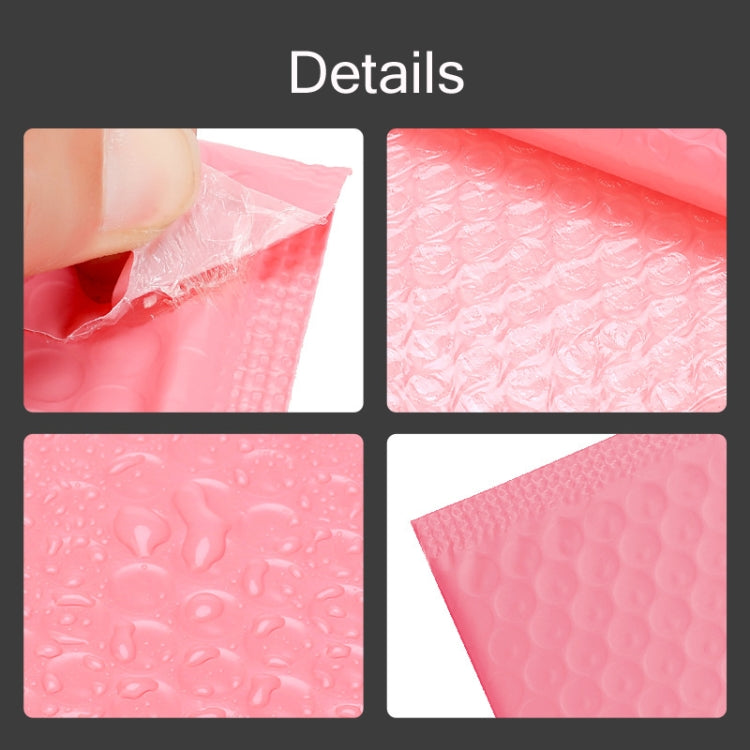 50 PCS Pink Co-Extrusion Film Bubble Bag Logistics Packaging Thickened Packaging Bag, Size:28x35cm