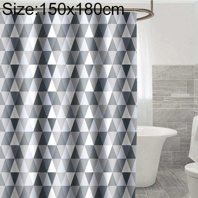 Curtains for Bathroom Waterproof Polyester Fabric Moldproof Bath Curtain, Size:150x180cm