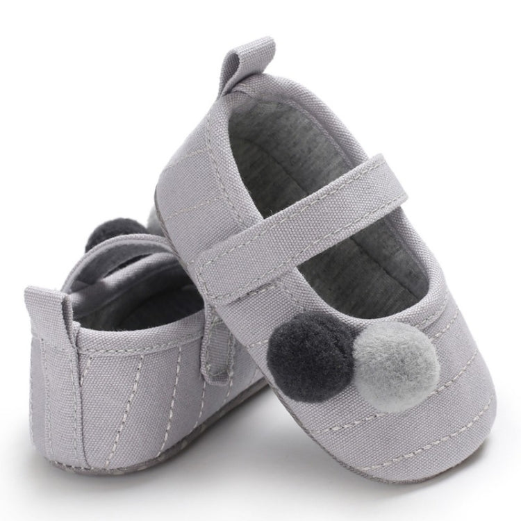 Baby Girl Lovely Printing Shoes Small Fresh Pompon Decoration Baby Princess Shoes