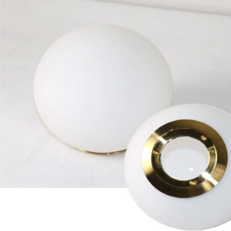 Modern Minimalist Round Frosted Glass Marble Table Lamp, US Plug, Power source: 5W(Black)