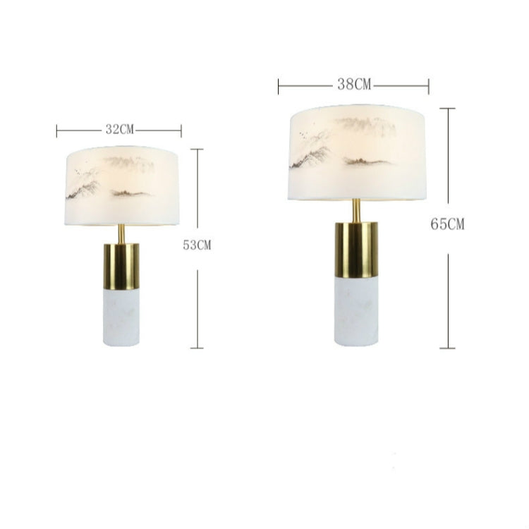 5W Simple Study Bedroom Modern Marble Creative Table Lamp Bedside Lamp, Size: 70 x 38cm