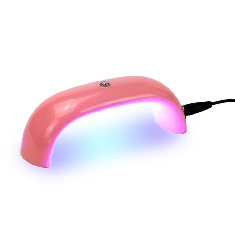 9W Mini Portable Nail Rainbow Light Dual Light UV Phototherapy Machine Nail Dryer Tools