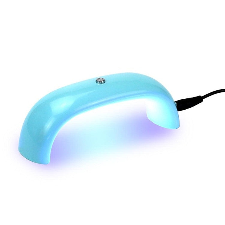 9W Mini Portable Nail Rainbow Light Dual Light UV Phototherapy Machine Nail Dryer Tools