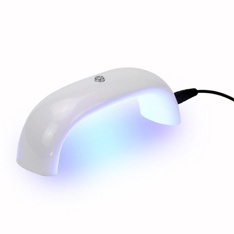 9W Mini Portable Nail Rainbow Light Dual Light UV Phototherapy Machine Nail Dryer Tools