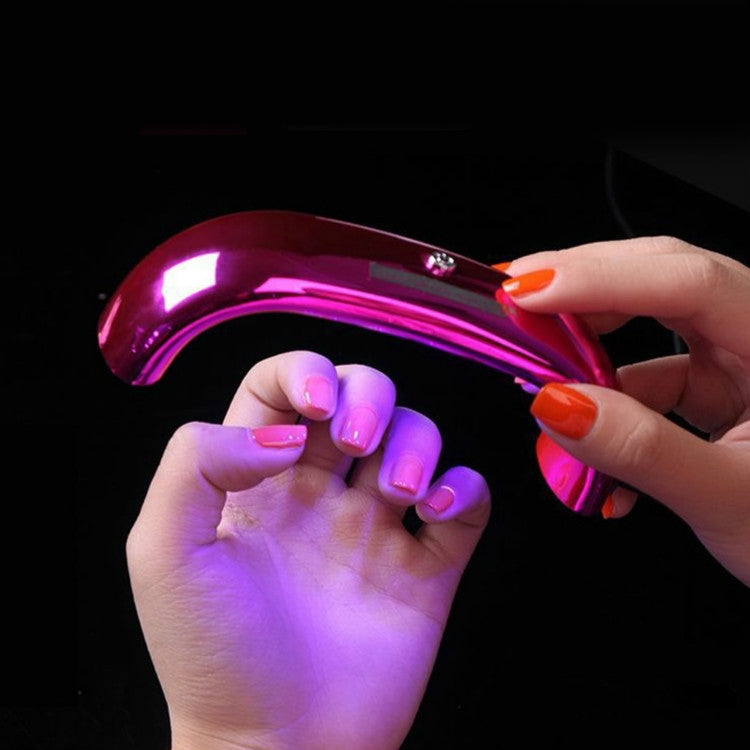 9W Mini Portable Nail Rainbow Light Dual Light UV Phototherapy Machine Nail Dryer Tools
