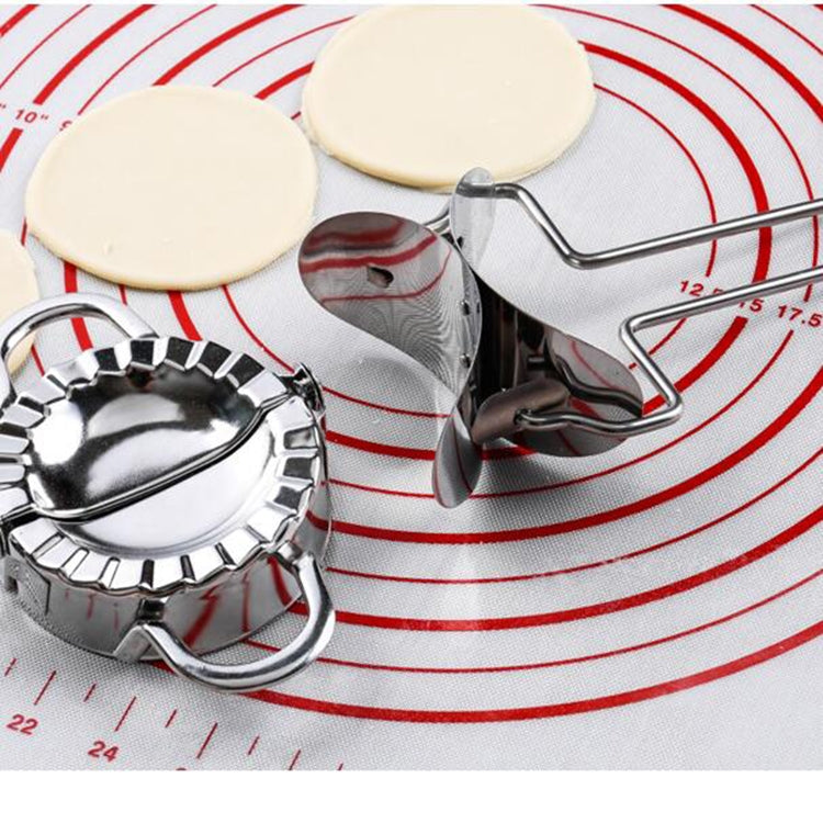 Stainless Steel Dumpling Maker Dough Cutter Dumpling Mould Kitchen Accessories Pastry Tools, Specification:Large 9.7cm with White Box