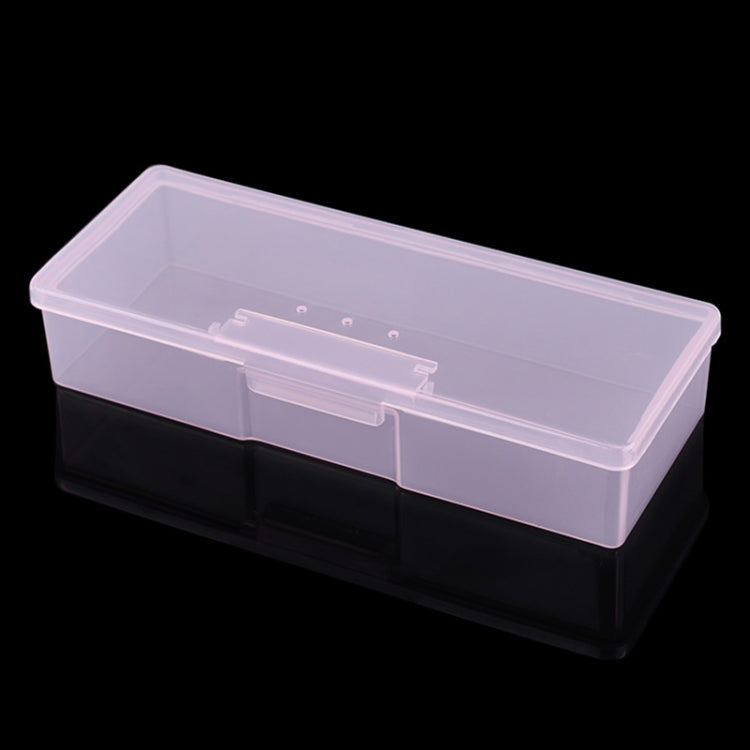 Plastic Transparent Nail Manicure Tools Storage Box