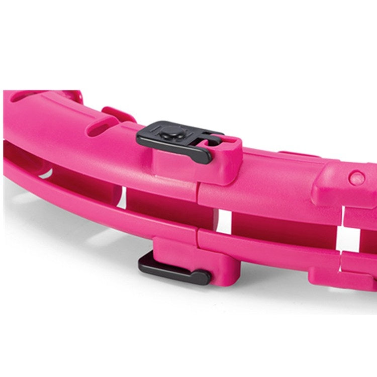 360-degree Surround Massage Not Drop Fitness Hoop with Sandbags, Size:14 Knots (Waistline: 60cm)(Pink)