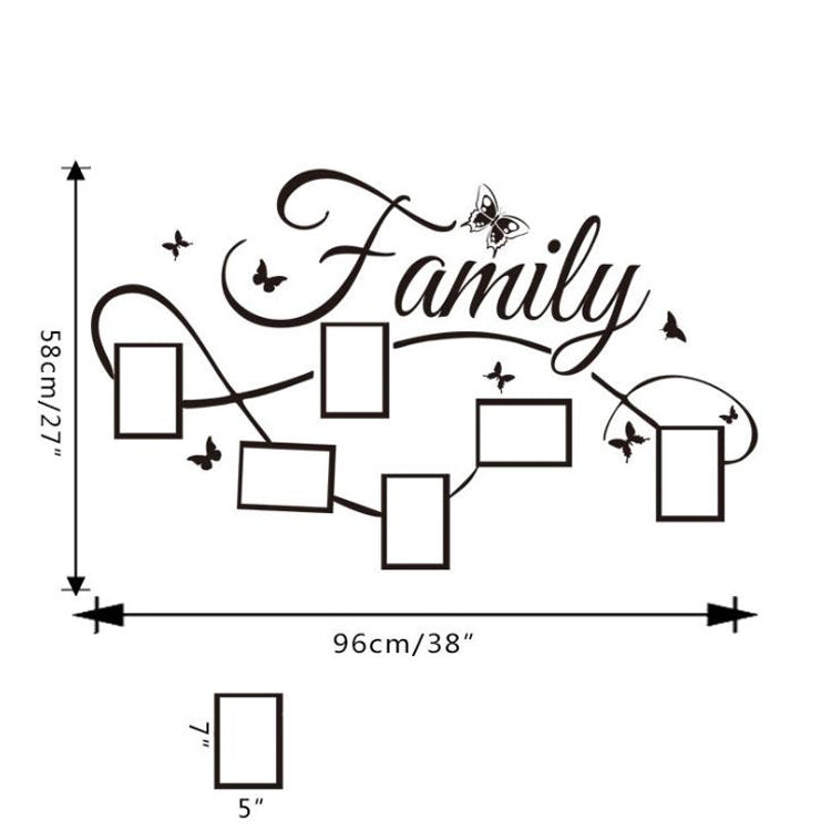 Simple Creative Photo Frame Living Room Bedroom Decorative Wall Stickers PVC Removable Wall Stickers