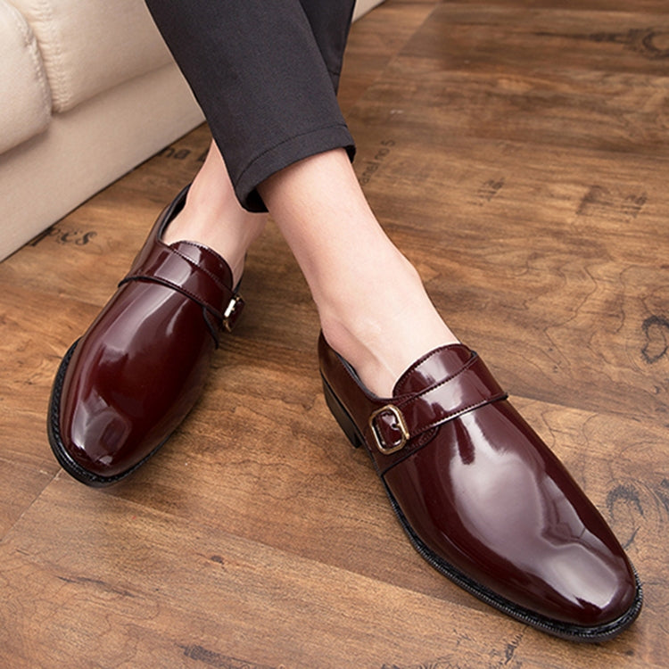 Men Leather Shoes Office Loafers Man Casual Wedding Shoes, Size:39