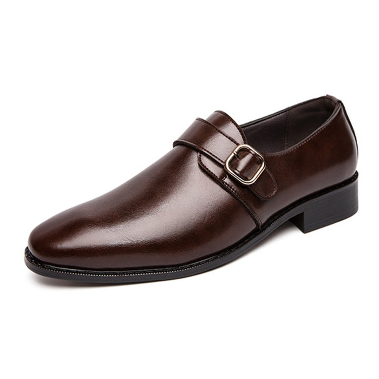 Men Leather Shoes Office Loafers Man Casual Wedding Shoes, Size:39