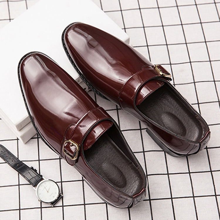 Men Leather Shoes Office Loafers Man Casual Wedding Shoes, Size:41