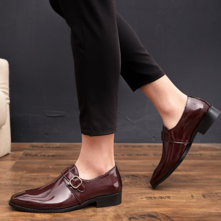 Men Leather Shoes Office Loafers Man Casual Wedding Shoes, Size:41
